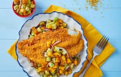 Pescado empanizado tropical Pescado empanizado tropical