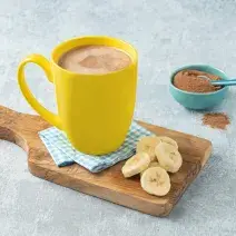 Chocolate Caliente con Plátano