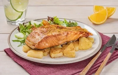 Salmón a la Hawaiana Salmón a la Hawaiana