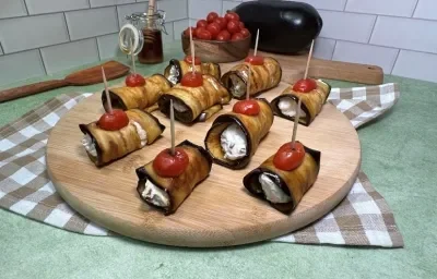 Rollitos de Berenjena Rollitos de Berenjena