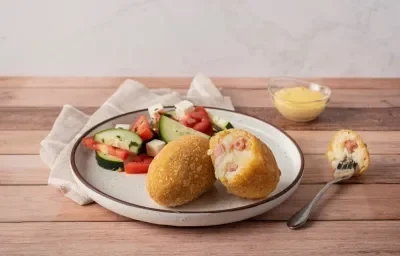Croquetas de Papa con Jamón Croquetas de Papa con Jamón