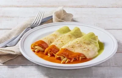 Enchiladas suizas divorciadas