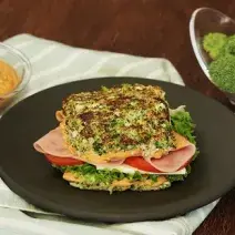 Sándwich de brócoli y coliflor