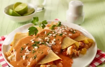 Enchiladas deslactosadas de pescado al pastor Enchiladas deslactosadas de pescado al pastor