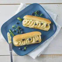Hot dog con plátano