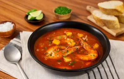 Caldo de camarón Caldo de camarón