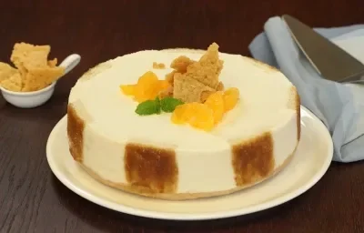 Cheesecake de azahar y naranja