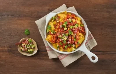 Nachos con Pollo Nachos con Pollo