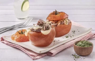 Jitomates Rellenos De Arrachera Jitomates Rellenos De Arrachera
