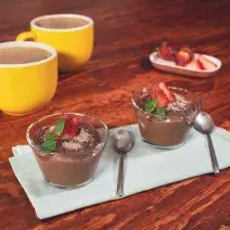 NATILLA de CHOCOLATE preparada con Chocolate ABUELITA® Reducido en Azúcar