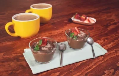NATILLA de CHOCOLATE preparada con Chocolate ABUELITA® Reducido en Azúcar NATILLA de CHOCOLATE preparada con Chocolate ABUELITA® Reducido en Azúcar