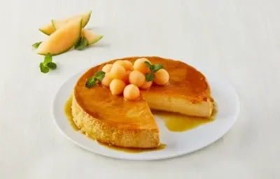 Flán de melón Flán de melón