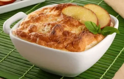 Soufflé de manzana