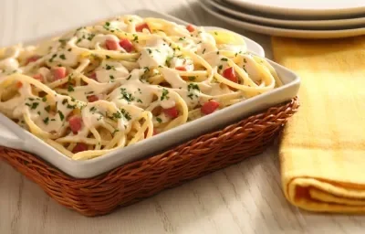 Espagueti con jamón Espagueti con jamón