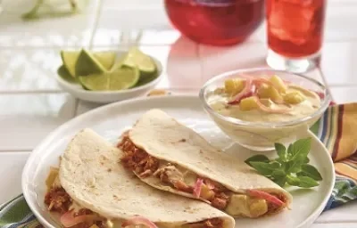 tacos de cochinita pibil deslactosado