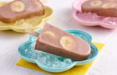 Paletas Congeladas de Choco Plátano