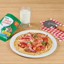 Mini pizza saludable