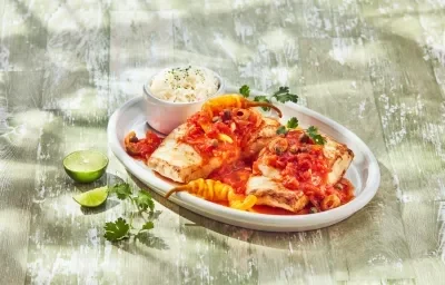 Pescado estilo veracruzana Pescado estilo veracruzana