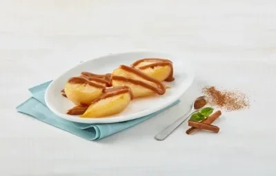 Peras con dulce de leche