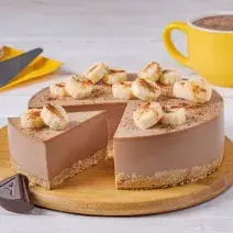 Cheesecake de Chocolate con Plátano