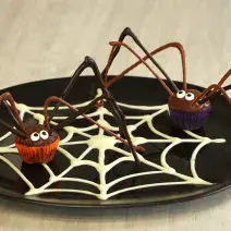 Cupcakes de araña
