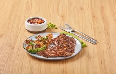 Arrachera con marinada de mostaza Arrachera con marinada de mostaza