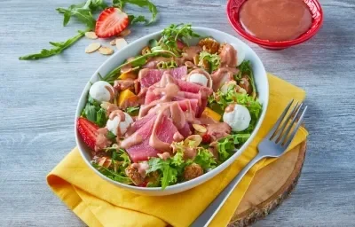 Ensalada de frambuesa Ensalada de frambuesa