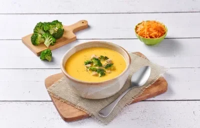 Crema de Zanahoria con Brócoli Crema de Zanahoria con Brócoli