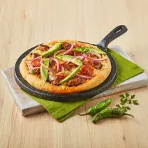 Pizza mexicana al sartén