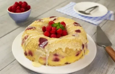 Rosca de tamal con frambuesa Rosca de tamal con frambuesa