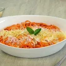 Espagueti en salsa roja
