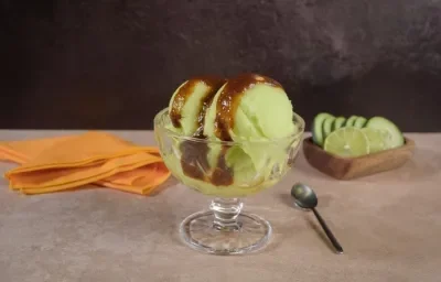 Nieve de Pepino con Limón