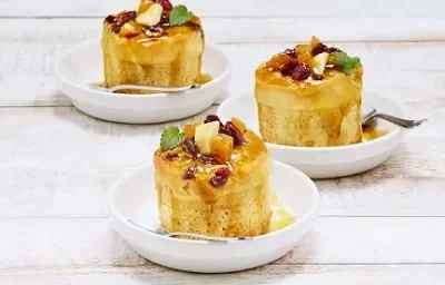 Flan de frutos secos Flan de frutos secos