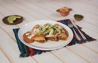 Enfrijoladas rancheras Enfrijoladas rancheras