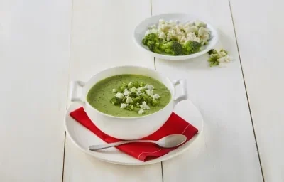 Crema de brócoli con curry Crema de brócoli con curry