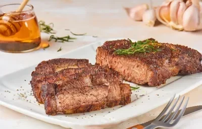 Rib Eyes Marinados en Ajo con Miel Rib Eyes Marinados en Ajo con Miel