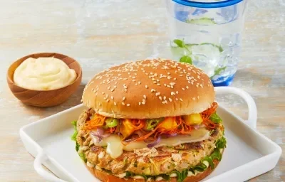 Hamburguesa de atún con calabaza Hamburguesa de atún con calabaza