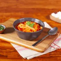 SOPA de PAPA preparada con Concentrado de Tomate con Pollo CONSOMATE®