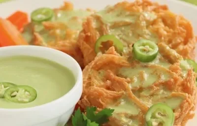 tortitas de pollo en salsa de serrano tortitas de pollo en salsa de serrano