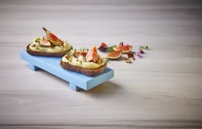 Molletes de higo con nuez Molletes de higo con nuez