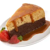 pastel imposible con brownie