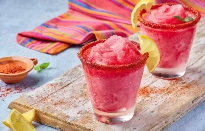 Frappé de Granada con Chamoy Frappé de Granada con Chamoy