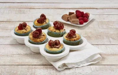 Cupcakes de frambuesa con chocolate Cupcakes de frambuesa con chocolate