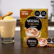 AFFOGATO CHURRO preparado con NESCAFÉ® Cappuccino sabor Churro