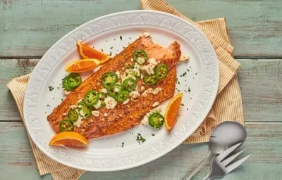 Salmón Asado al Queso Salmón Asado al Queso