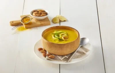 Crema de calabaza con jengibre.