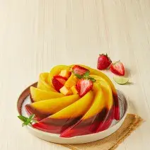 Gelatina chamoyada fresa con mango