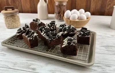 Brownie cookies and cream