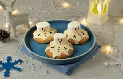 Galletas Muñeco de Nieve Galletas Muñeco de Nieve