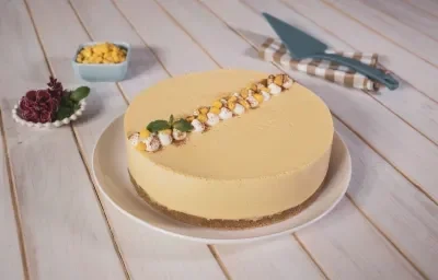 Cheesecake de elote con rompope